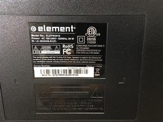 ELEMENT ELECTRONICS Flat Panel Television ELEFW3916 1 *local pickup